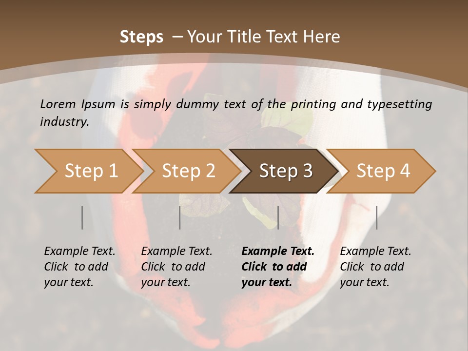 People Gloves Cultivating PowerPoint Template