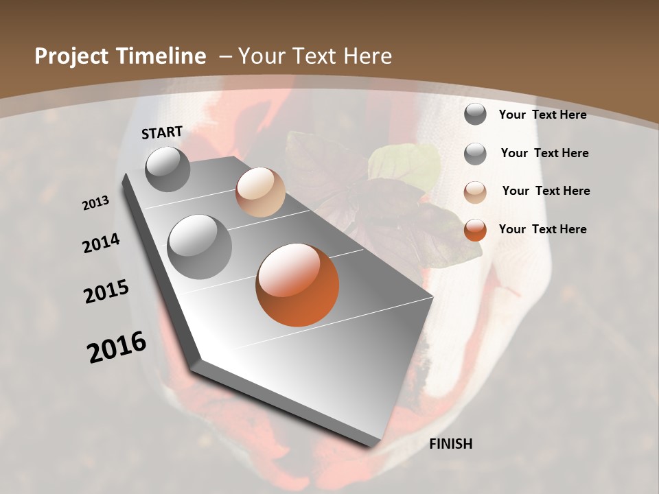 People Gloves Cultivating PowerPoint Template