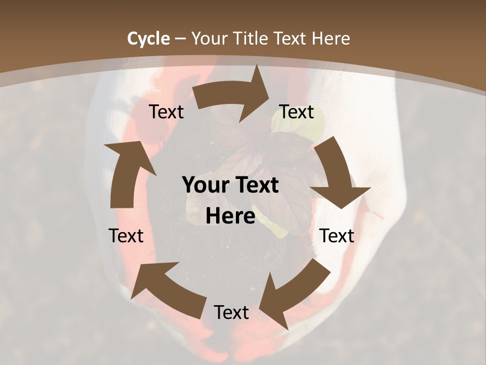 People Gloves Cultivating PowerPoint Template