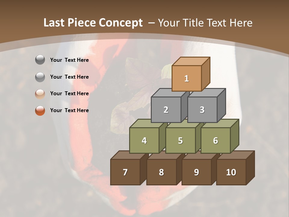 People Gloves Cultivating PowerPoint Template