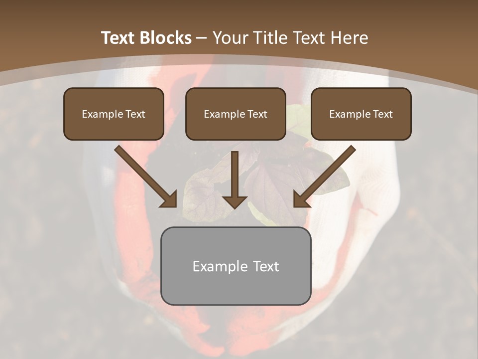 People Gloves Cultivating PowerPoint Template