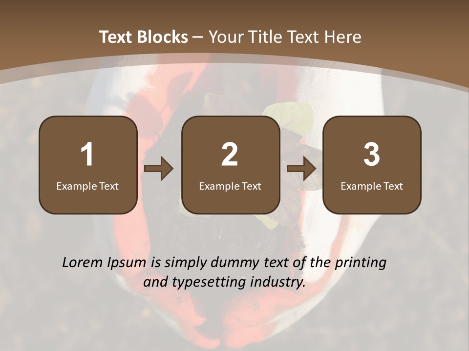 People Gloves Cultivating PowerPoint Template