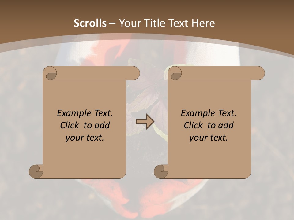 People Gloves Cultivating PowerPoint Template