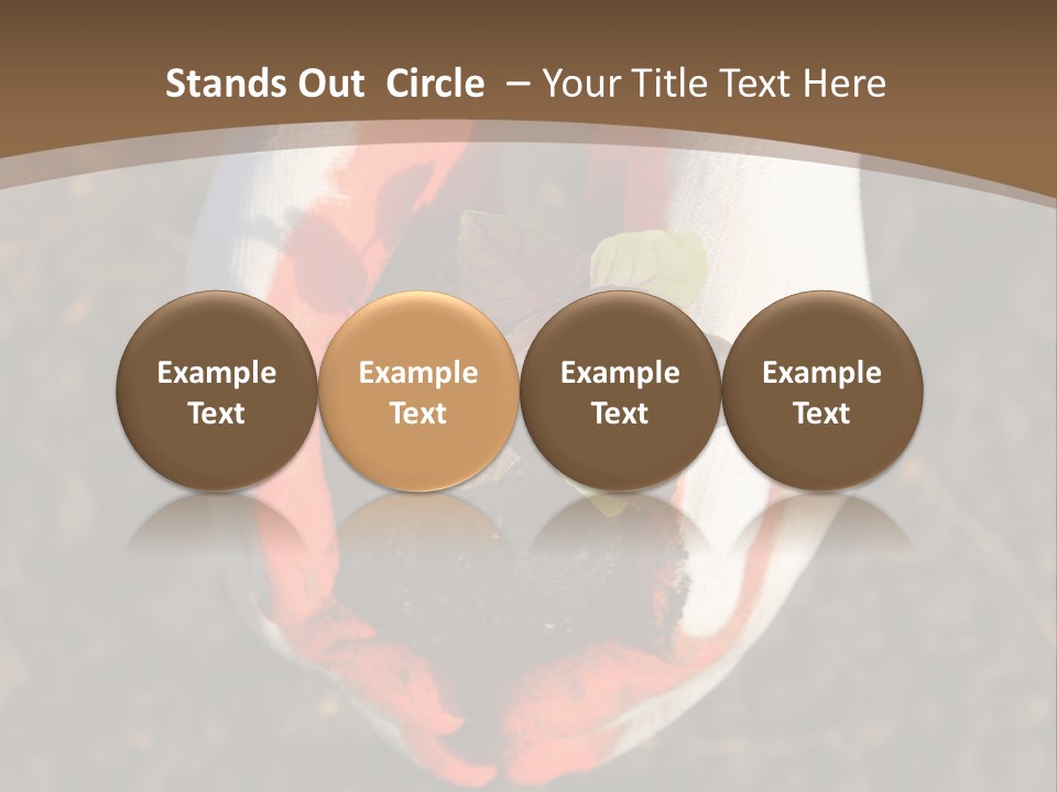 People Gloves Cultivating PowerPoint Template