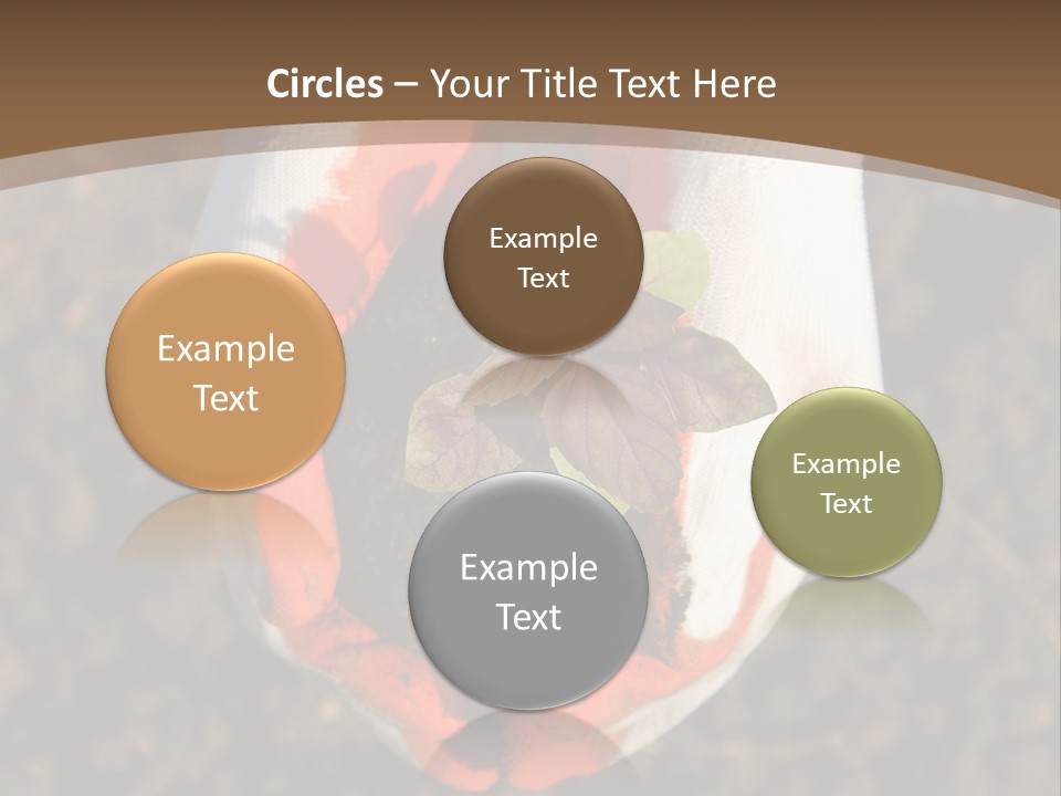 People Gloves Cultivating PowerPoint Template