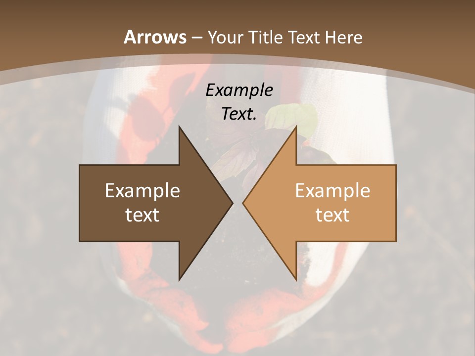 People Gloves Cultivating PowerPoint Template