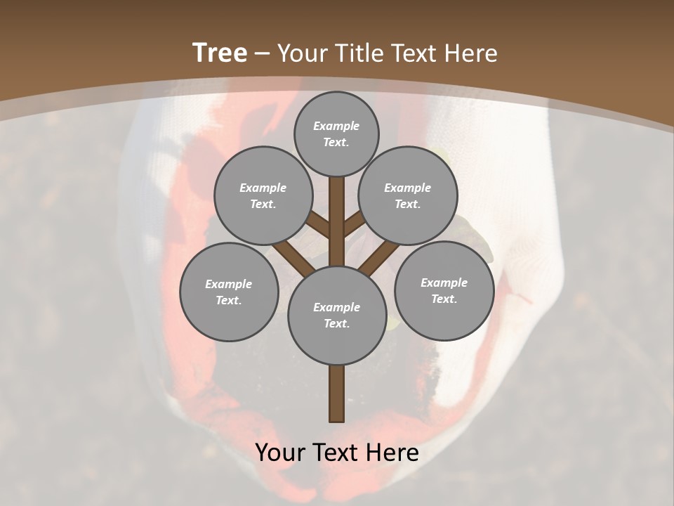 People Gloves Cultivating PowerPoint Template