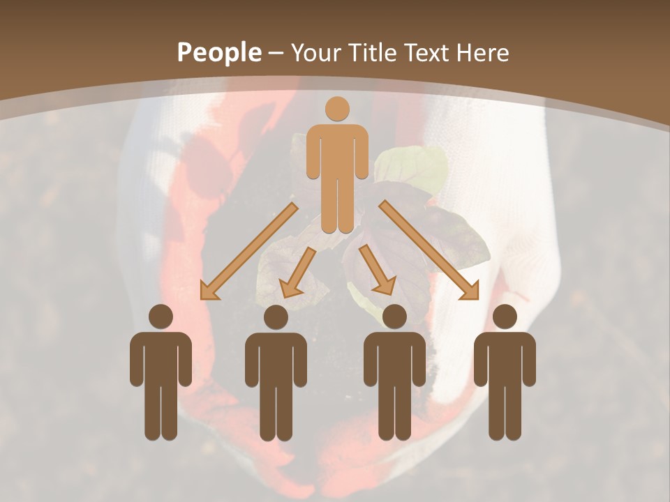 People Gloves Cultivating PowerPoint Template