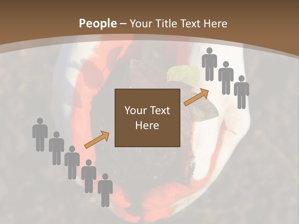 People Gloves Cultivating PowerPoint Template