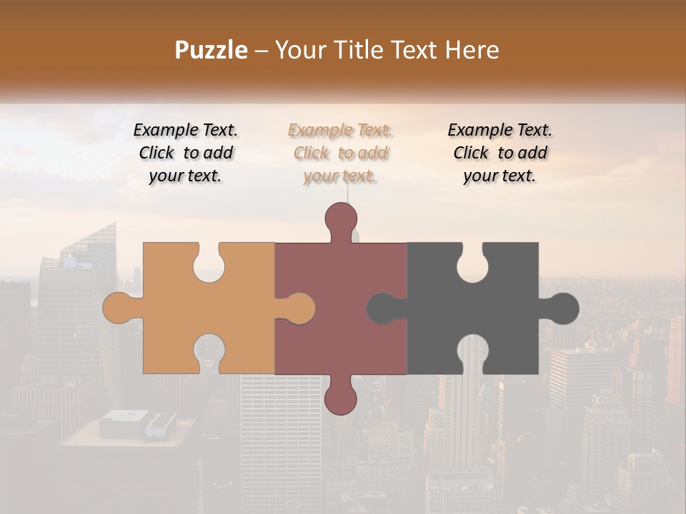 City Historic Manhattan PowerPoint Template