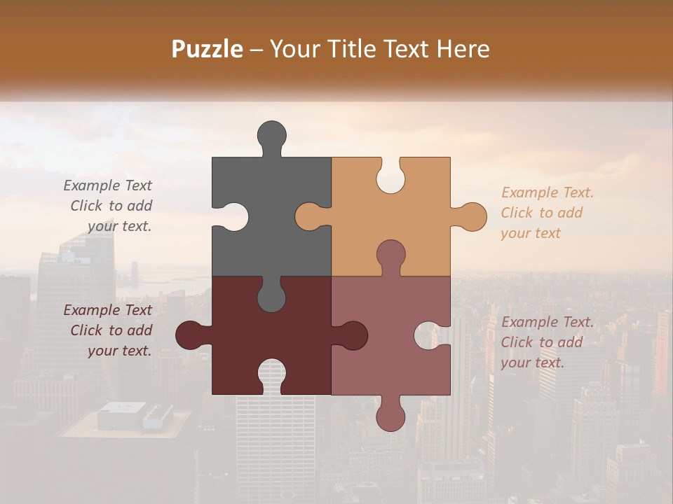 City Historic Manhattan PowerPoint Template