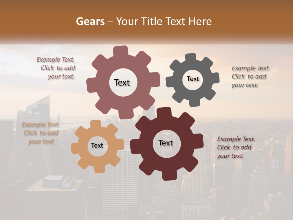 City Historic Manhattan PowerPoint Template