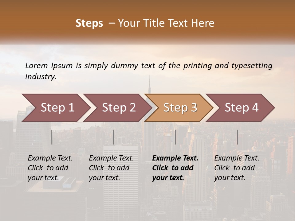 City Historic Manhattan PowerPoint Template