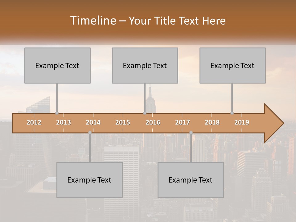 City Historic Manhattan PowerPoint Template
