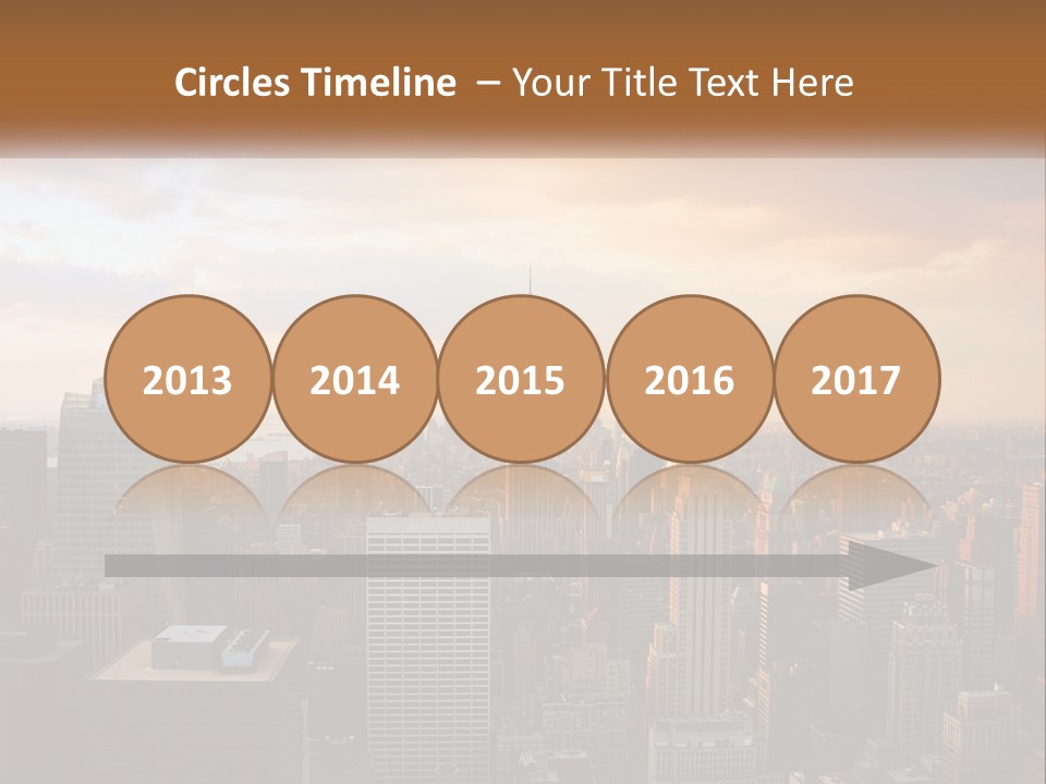 City Historic Manhattan PowerPoint Template