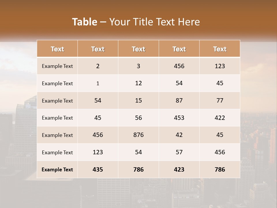 City Historic Manhattan PowerPoint Template
