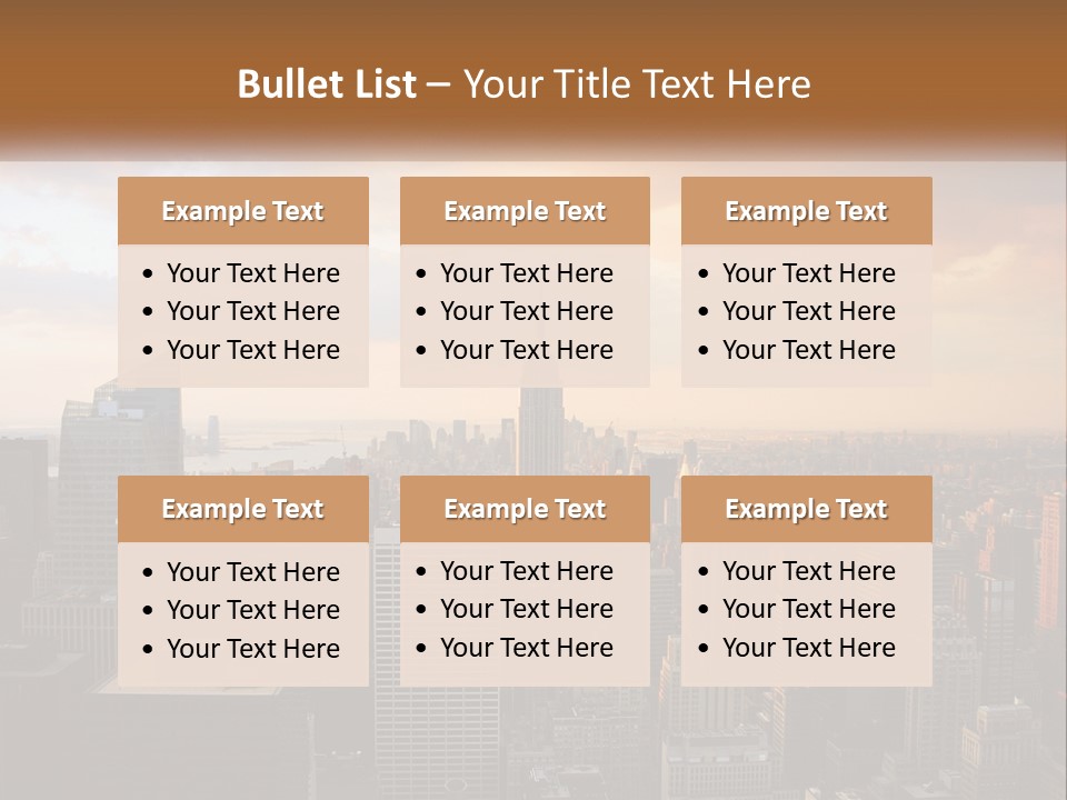 City Historic Manhattan PowerPoint Template