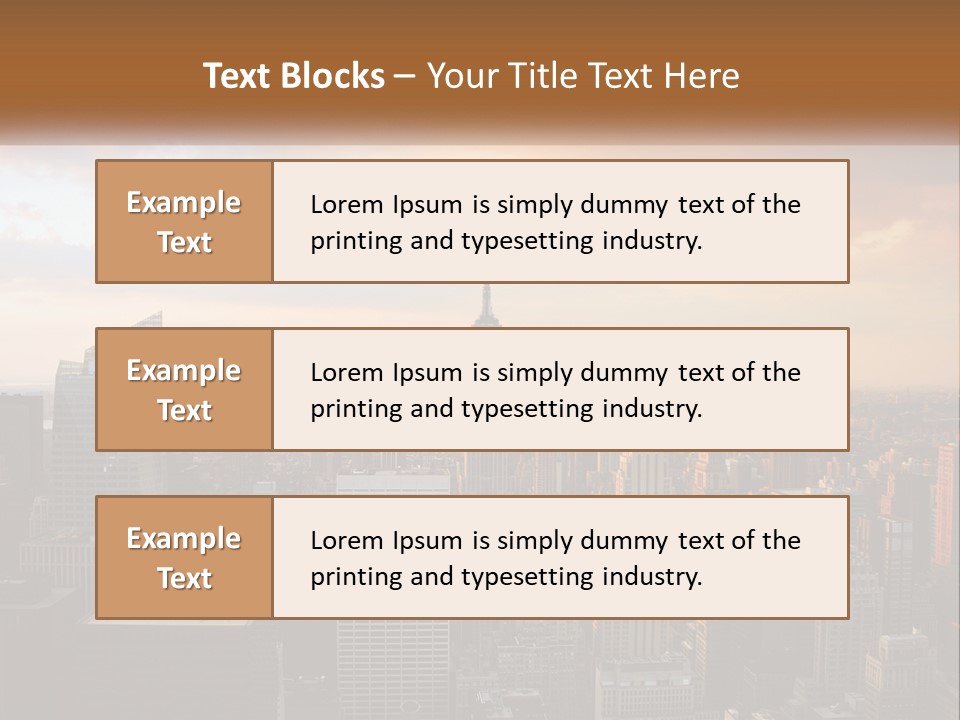 City Historic Manhattan PowerPoint Template