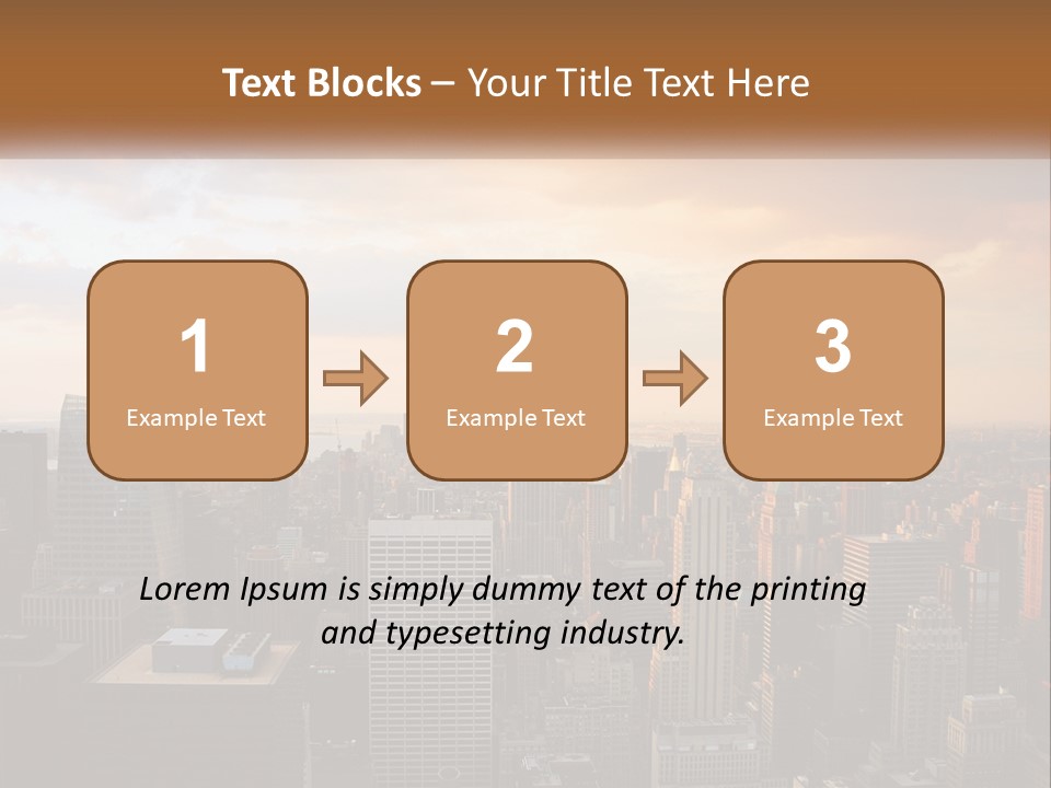City Historic Manhattan PowerPoint Template