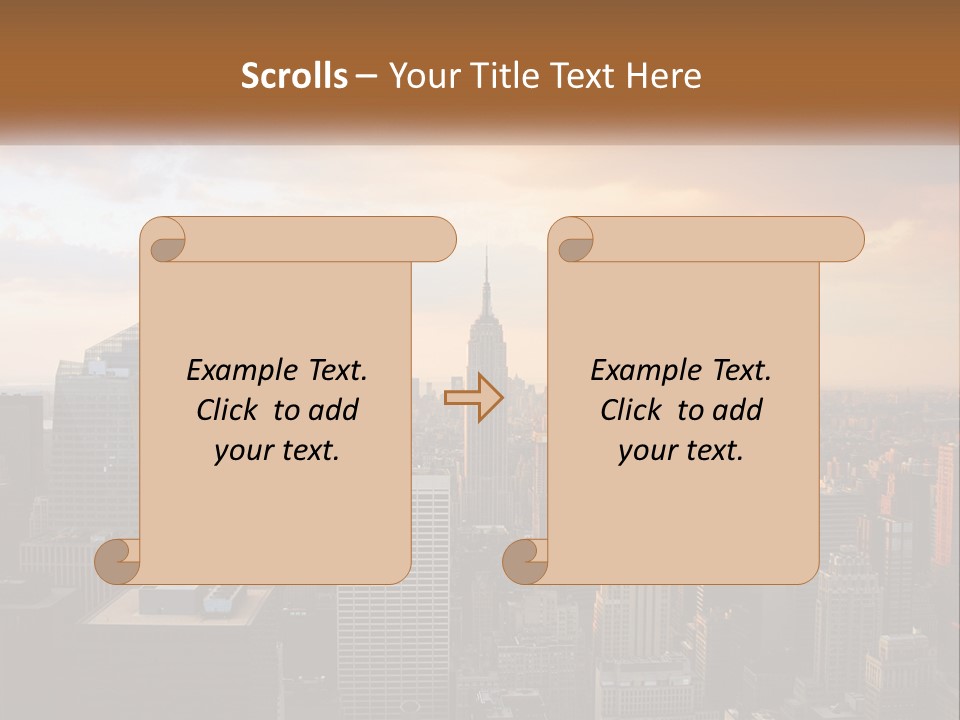 City Historic Manhattan PowerPoint Template