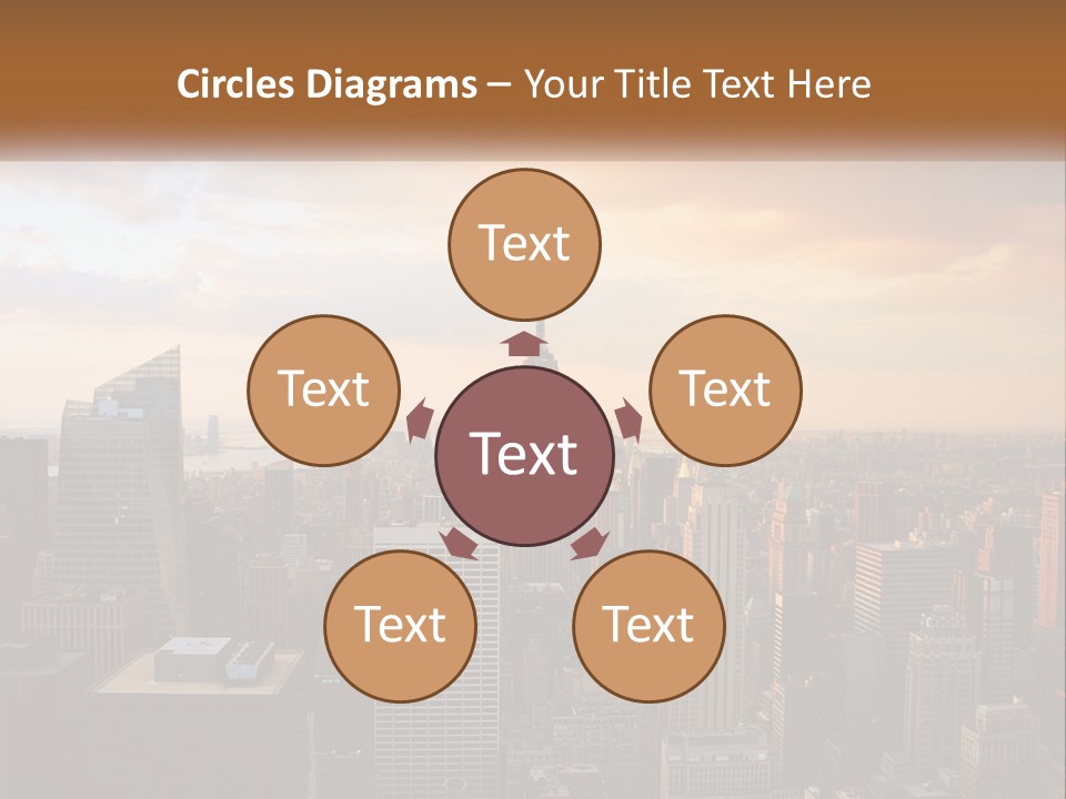 City Historic Manhattan PowerPoint Template