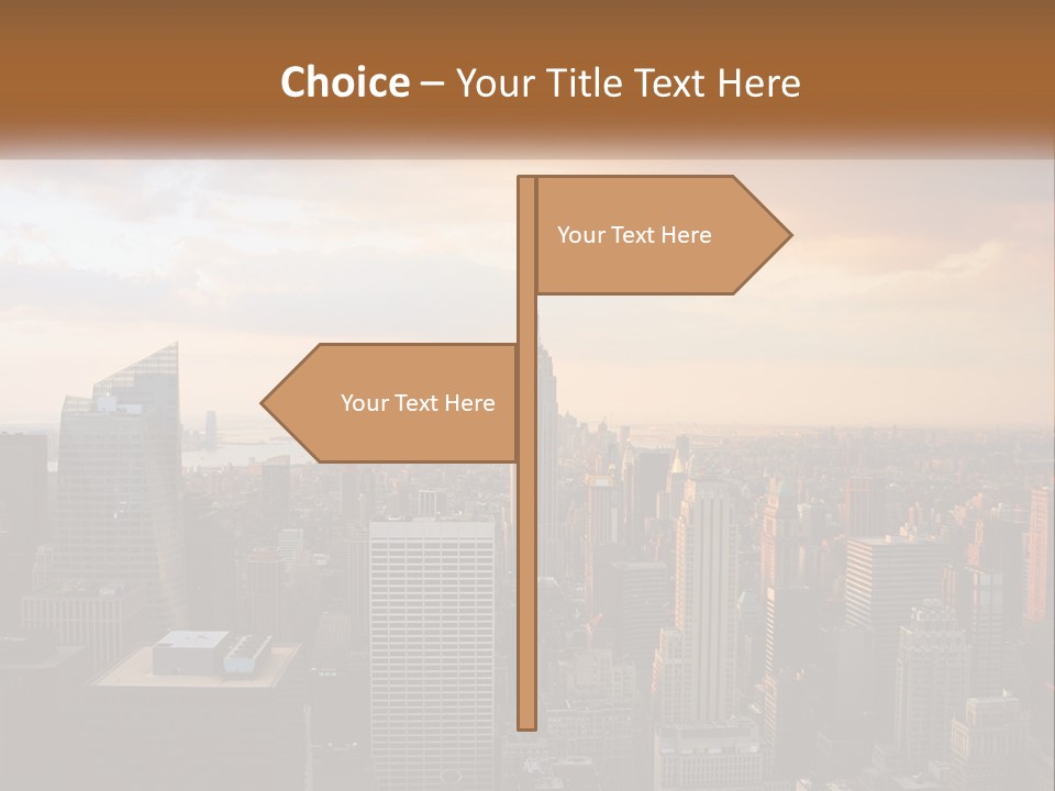 City Historic Manhattan PowerPoint Template