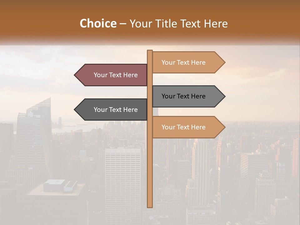 City Historic Manhattan PowerPoint Template