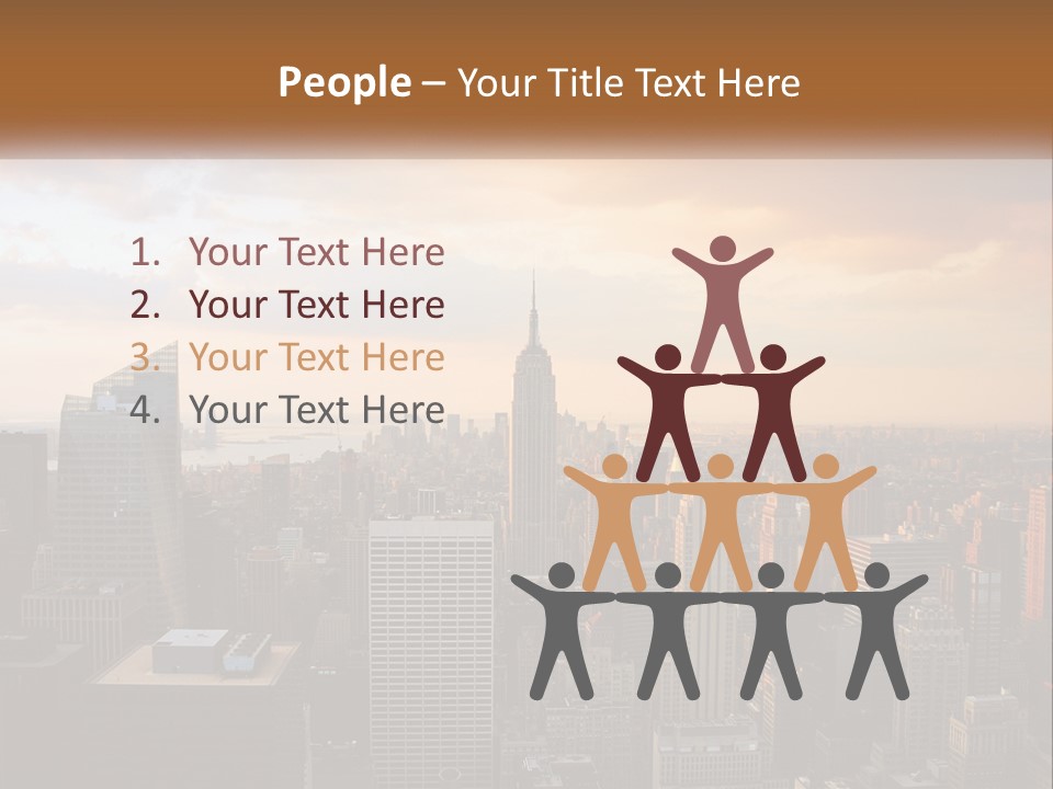 City Historic Manhattan PowerPoint Template