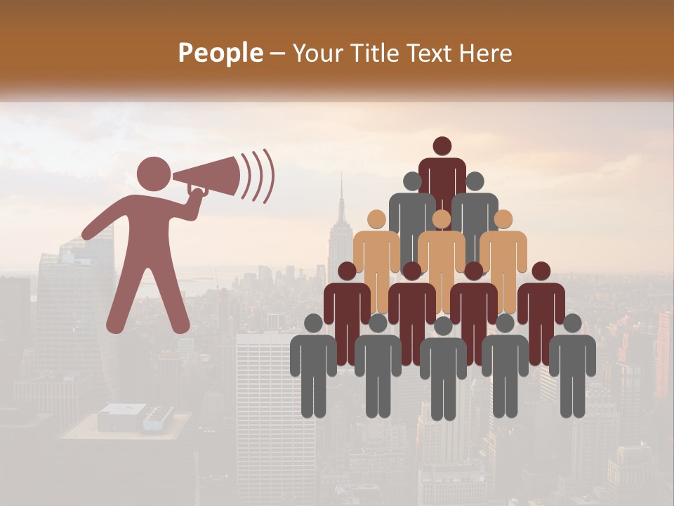 City Historic Manhattan PowerPoint Template