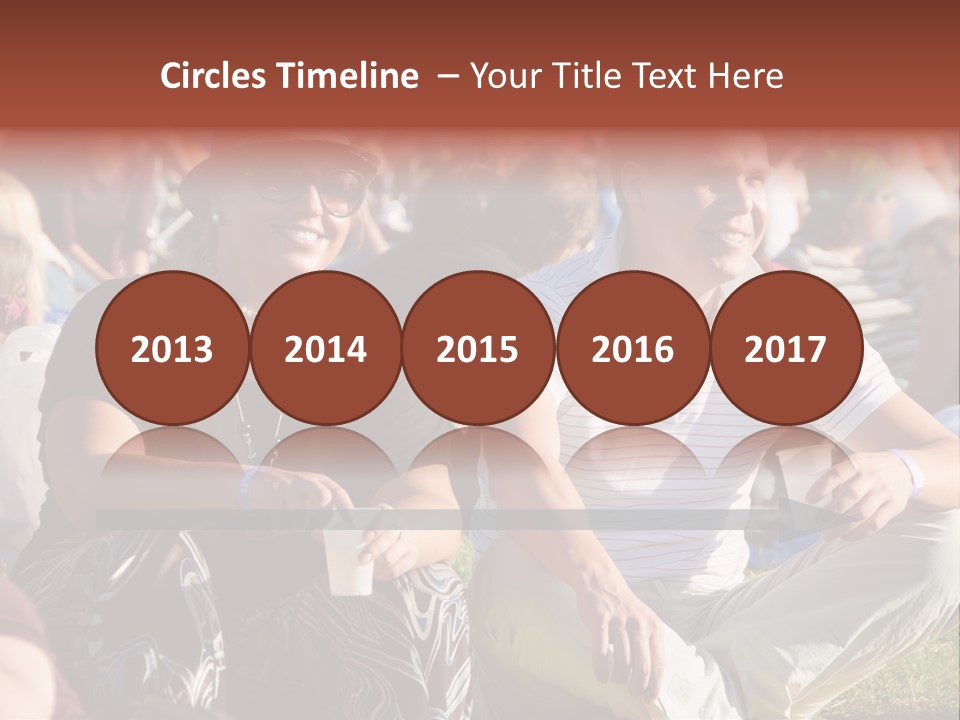 Happy Sitting Rock PowerPoint Template