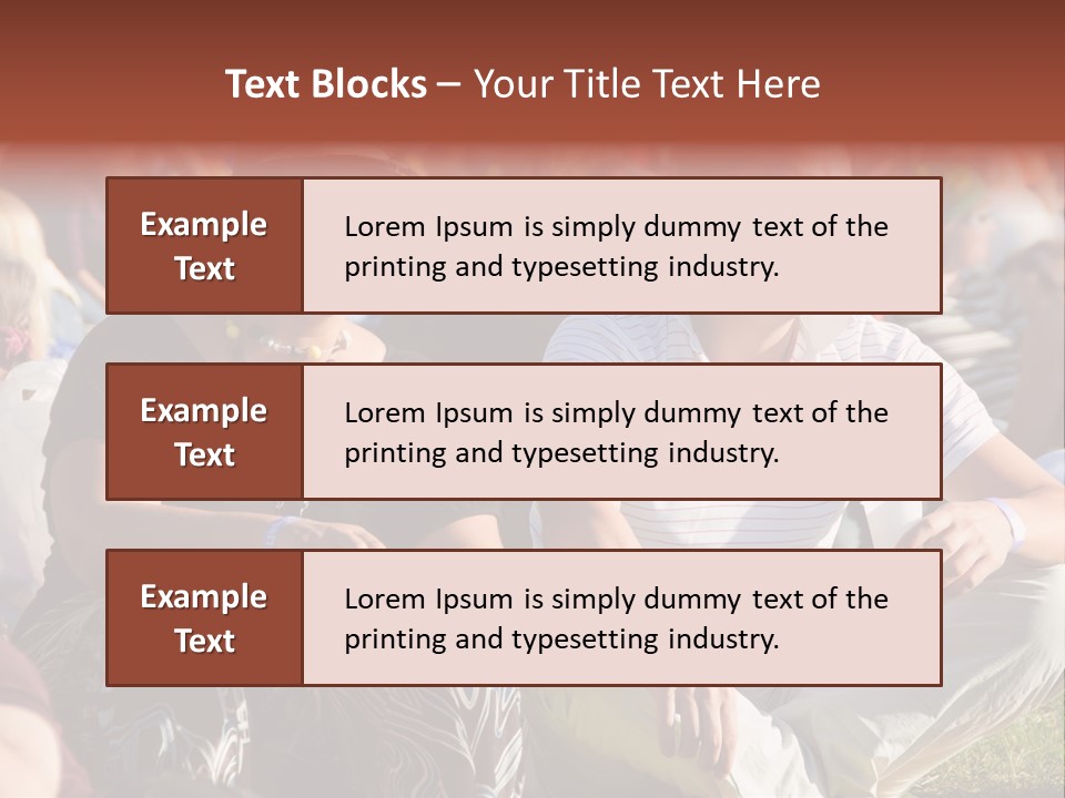 Happy Sitting Rock PowerPoint Template