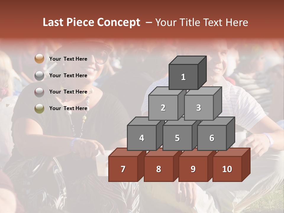 Happy Sitting Rock PowerPoint Template