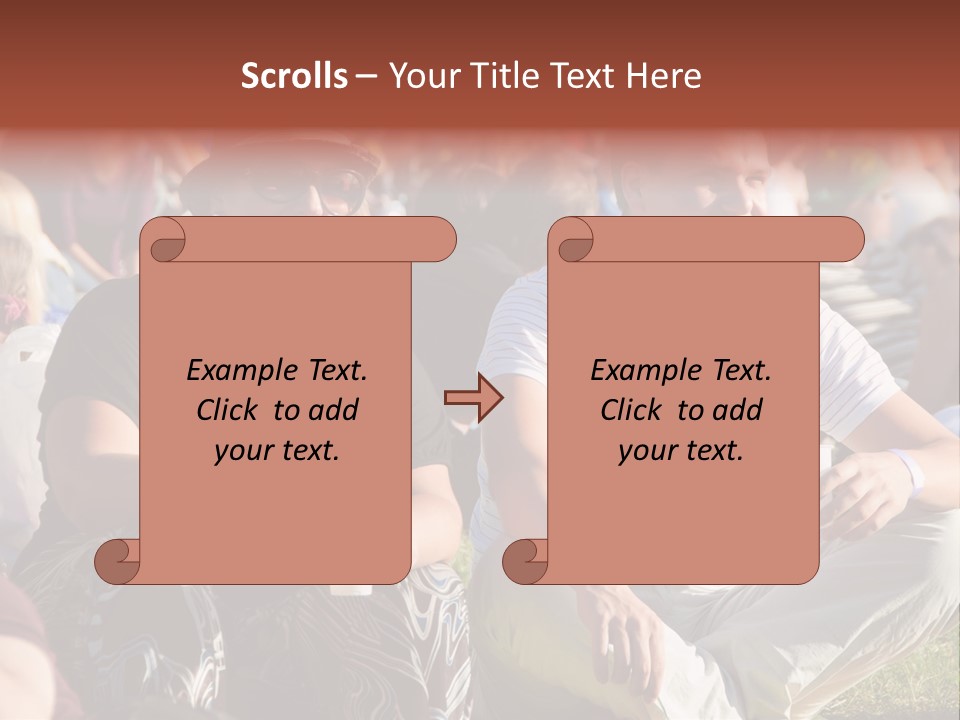 Happy Sitting Rock PowerPoint Template