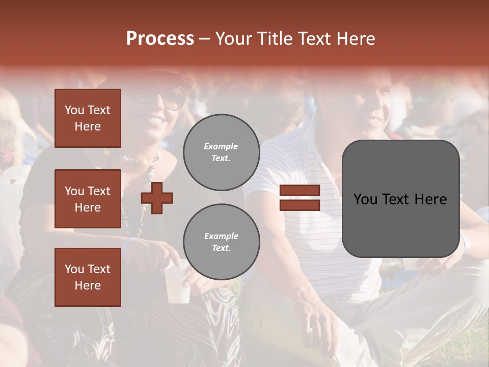 Happy Sitting Rock PowerPoint Template