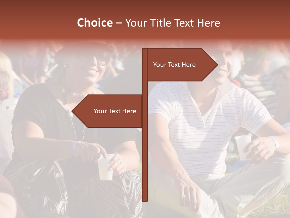 Happy Sitting Rock PowerPoint Template