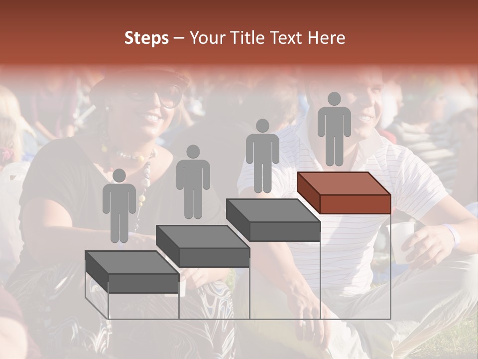 Happy Sitting Rock PowerPoint Template