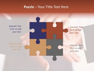 Happy Businesspeople Union PowerPoint Template