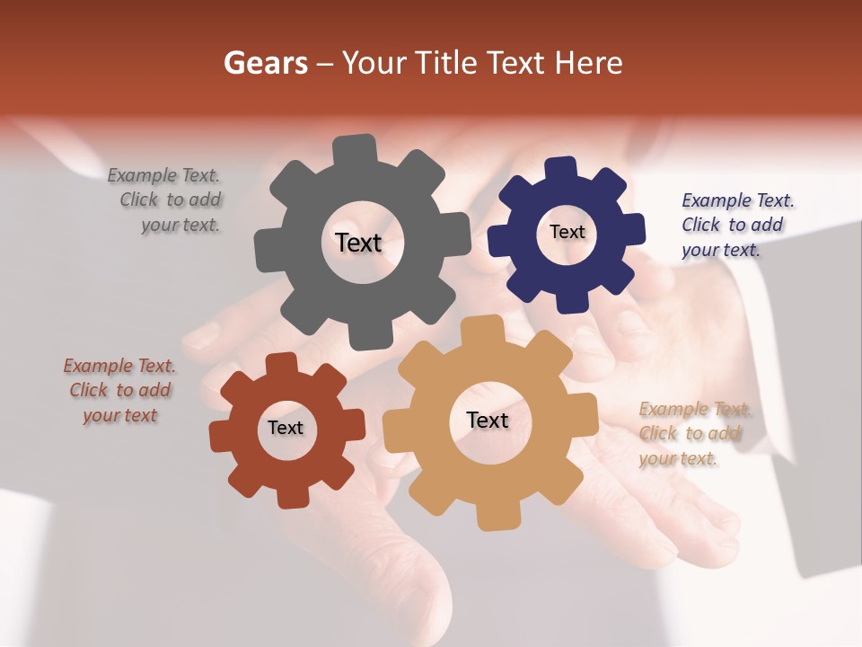 Happy Businesspeople Union PowerPoint Template