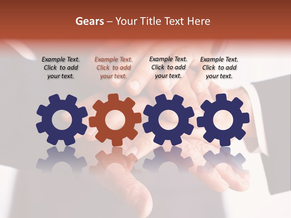 Happy Businesspeople Union PowerPoint Template