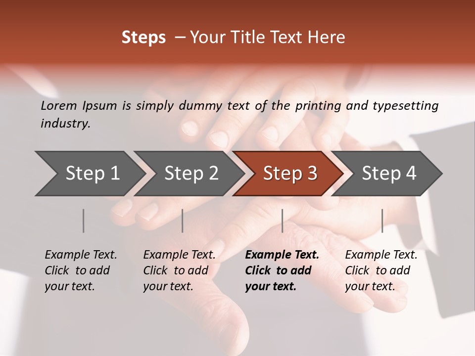 Happy Businesspeople Union PowerPoint Template