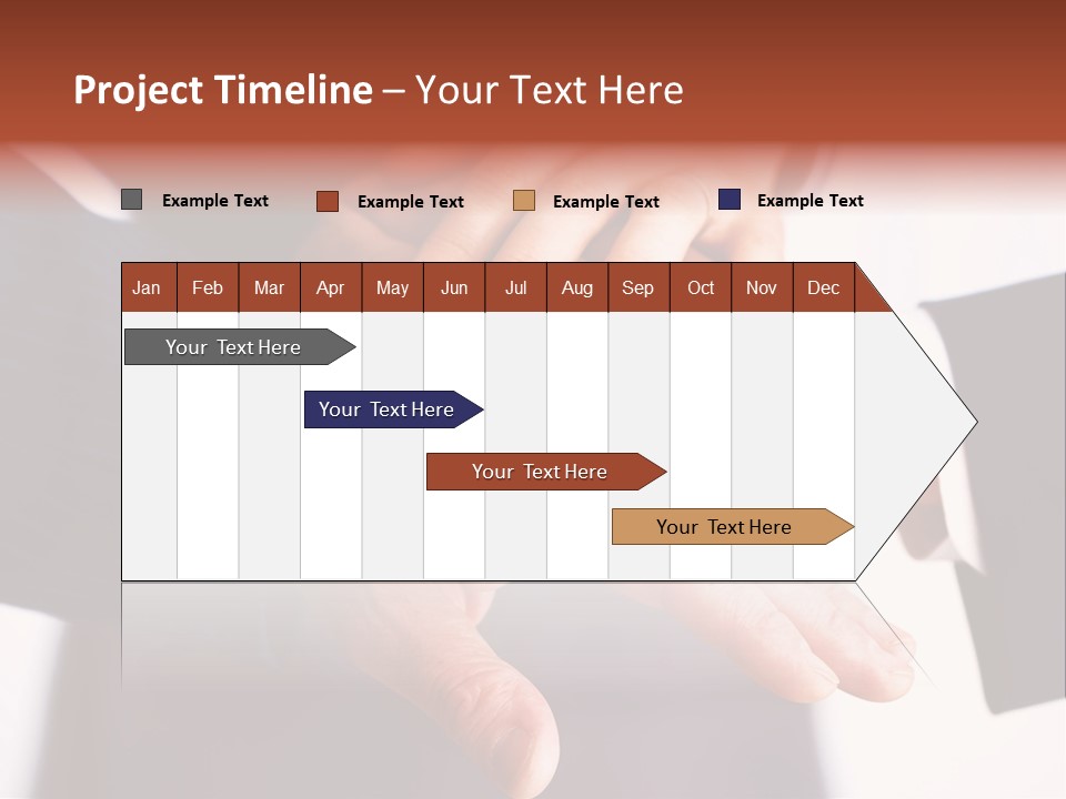 Happy Businesspeople Union PowerPoint Template