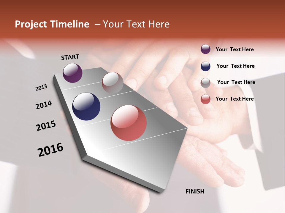 Happy Businesspeople Union PowerPoint Template