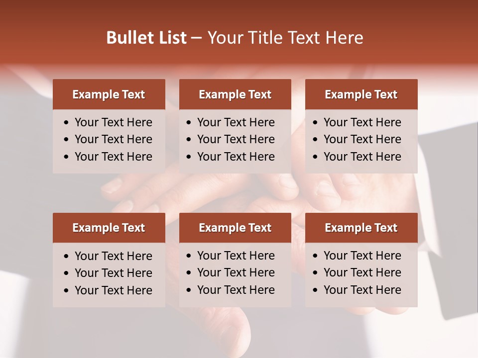 Happy Businesspeople Union PowerPoint Template