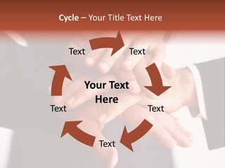 Happy Businesspeople Union PowerPoint Template