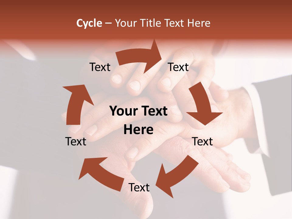 Happy Businesspeople Union PowerPoint Template