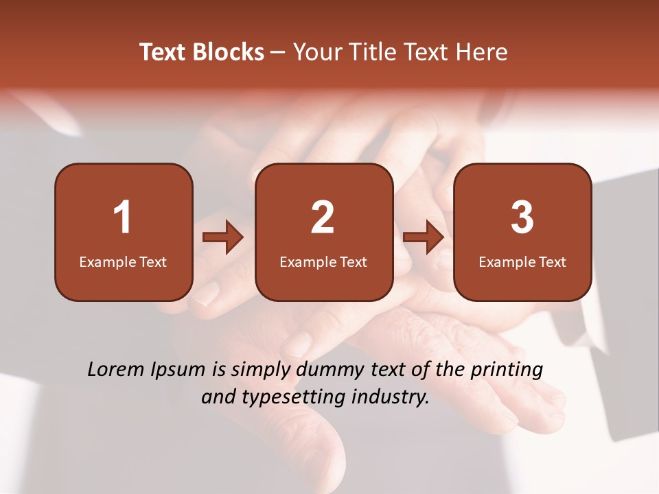 Happy Businesspeople Union PowerPoint Template