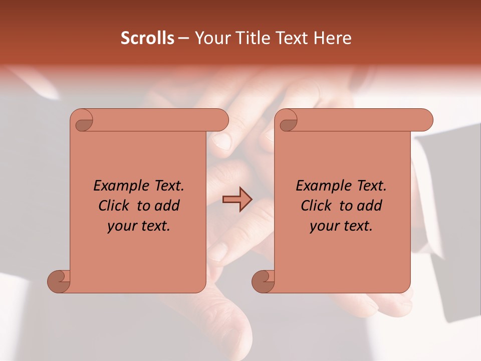 Happy Businesspeople Union PowerPoint Template