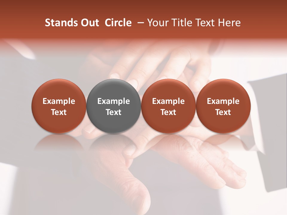 Happy Businesspeople Union PowerPoint Template