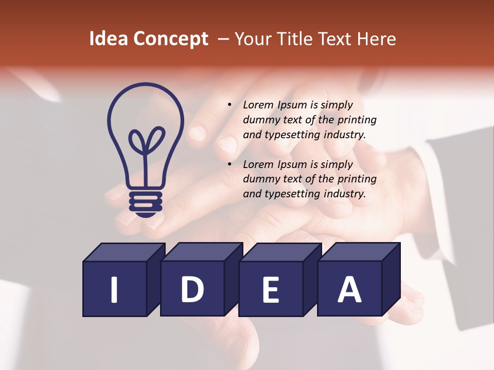 Happy Businesspeople Union PowerPoint Template