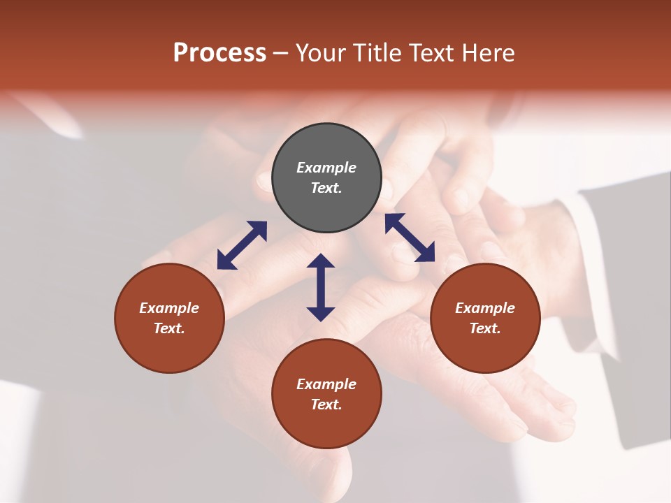 Happy Businesspeople Union PowerPoint Template